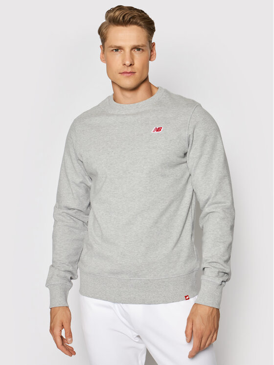 New Balance New Balance Mikina MT01661 Sivá Regular Fit