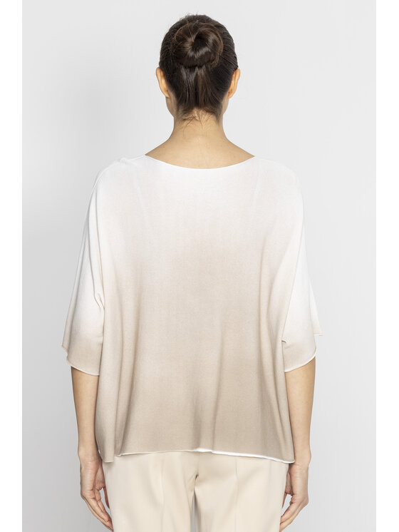Deni Cler Milano Deni Cler Milano Bluzka T-DC-1341-E2-20-13-1 Beżowy Loose Fit