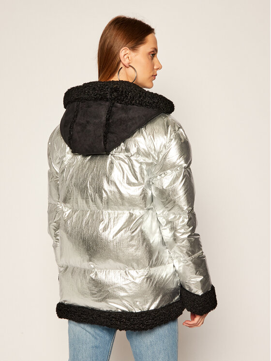 Silvian Heach Silvian Heach Pernata jakna Cadillac PGA20171PI Srebrna Regular Fit