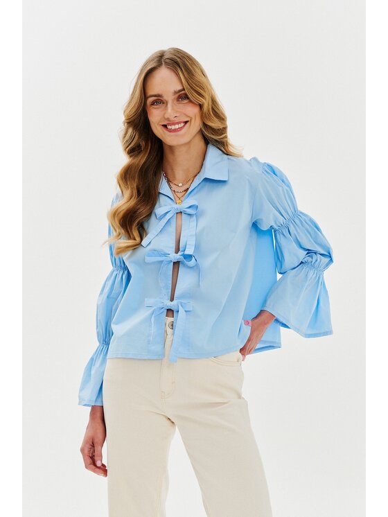 NAOKO NAOKO Košeľa Blue Cloud Modrá Regular Fit