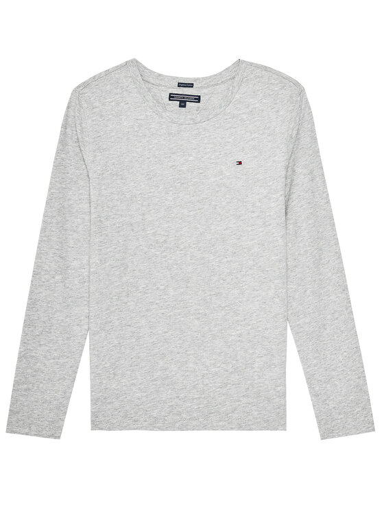 Tommy Hilfiger Majica KB0KB04141 D Siva Long Sleeve