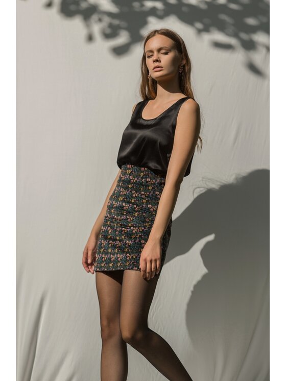 Melismee Stockholm Melismee Stockholm Spódnica AURELINA Czarny Slim Fit