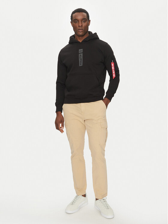 Alpha Industries Alpha Industries Džemperis Puff Print 146338 Juoda Regular Fit