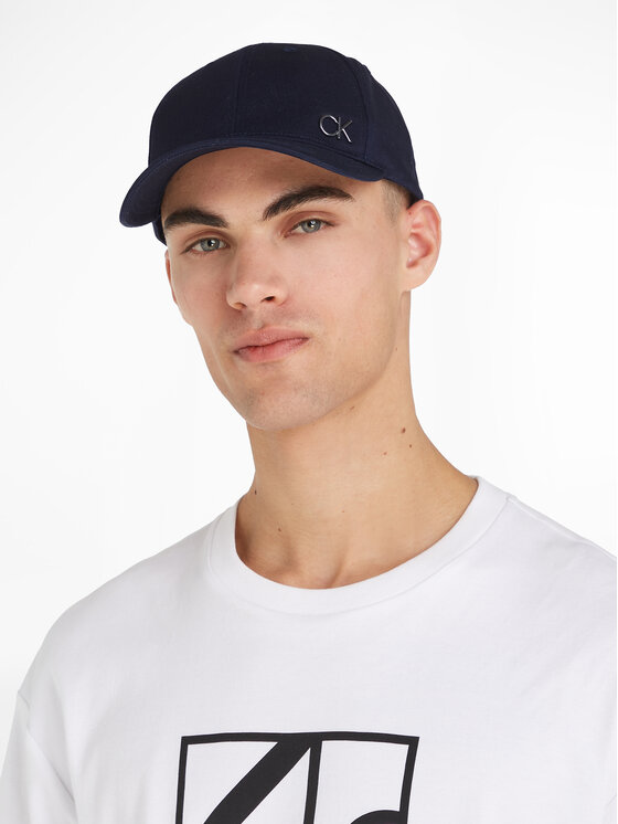 Calvin Klein Kapa S šiltom Ck Bombed Metal Bb Cap K50K510968 Mornarsko Modra