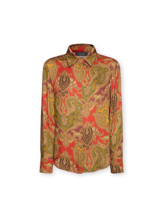 Elena Mirò Elena Mirò Camicia 5034P000351N041 Arancione Regular Fit