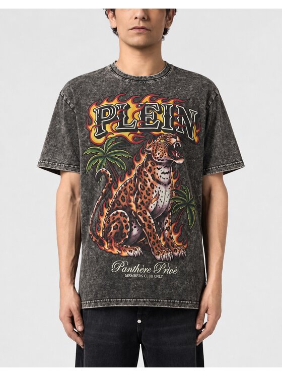 PHILIPP PLEIN PHILIPP PLEIN T-Shirt 32090 Czarny Regular Fit