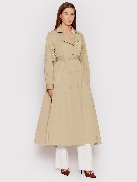 TWINSET TWINSET Trencz 221TP2330 Beżowy Regular Fit