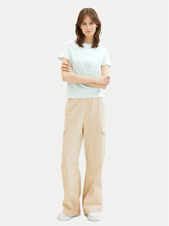 Tom Tailor Denim Tom Tailor Denim Tričko 1035867 Zelená Boxy Fit