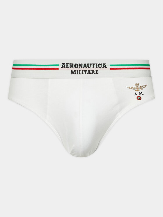 Aeronautica Militare Aeronautica Militare Set od 2 para slip gaćica AM1USL001 Bijela