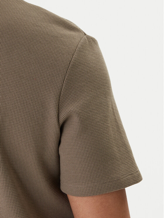 BOSS BOSS T-Shirt Waffle 50535891 Hnědá Regular Fit