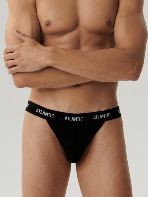 Atlantic Atlantic Slipy Jock Strap basic Czarny