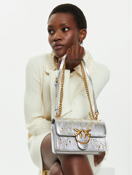 PINKO Pinko Сумка Love One Mini Dc AI 24-25 PLTT 100074 A1YW Срібний