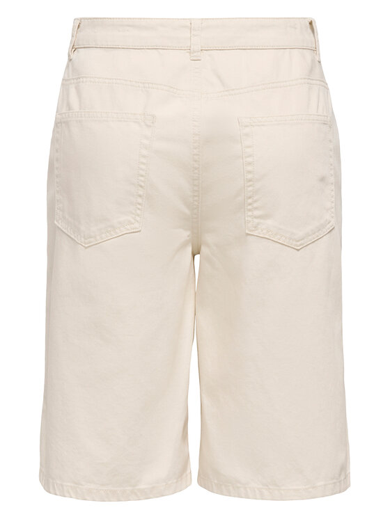 ONLY ONLY Bermudų šortai Mate 15374734 Kreminė Loose Fit