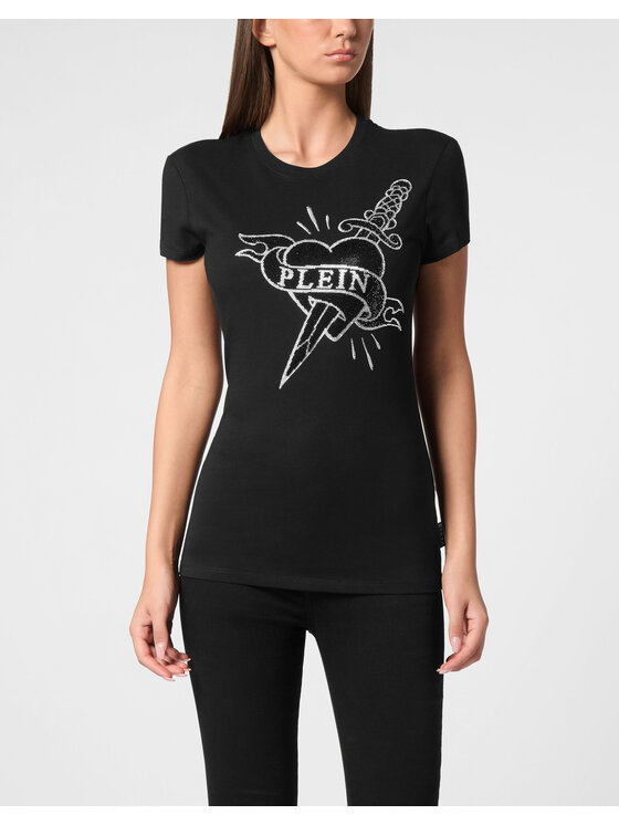 PHILIPP PLEIN PHILIPP PLEIN T-shirt 9533 Nero Skin Tight Fit