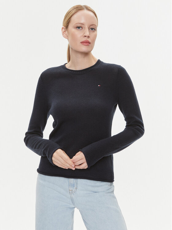 Tommy Hilfiger Tommy Hilfiger Sweater WW0WW40264 Sötétkék Regular Fit