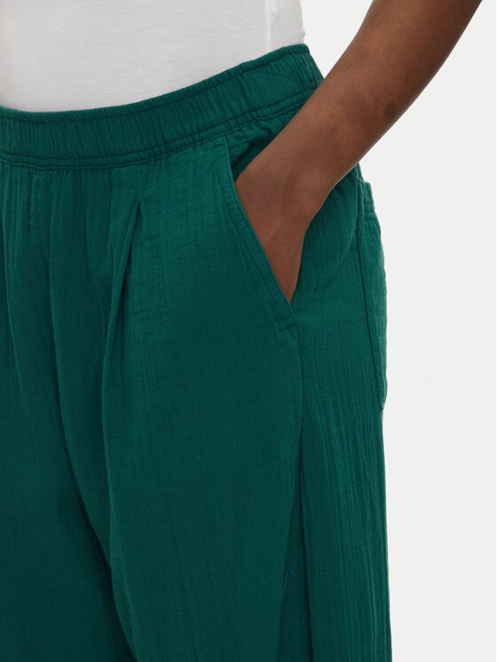 Gap Gap Штани з тканини 713952-04 Зелений Regular Fit