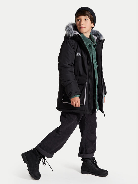Coccodrillo Coccodrillo Зимно яке ZC4152107OBK Черен Regular Fit