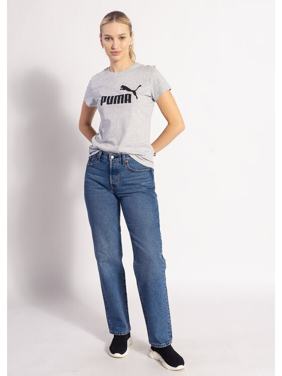 Puma Puma T-Shirt 586774-04_S Szary Regular Fit
