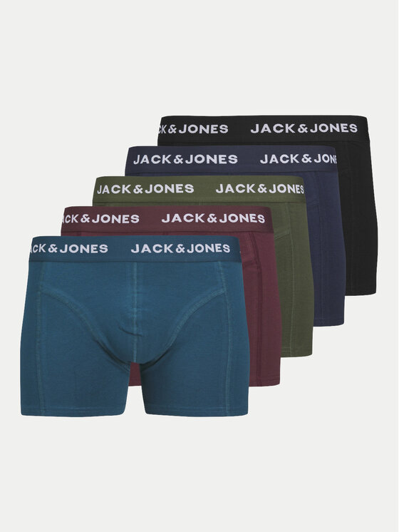 Jack&Jones Set Od 5 Pari Bokserica Solid 12259076 Šarena