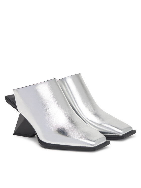United Nude United Nude Klapki Rockit Mule III 1104214116 Srebrny