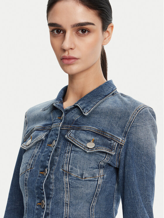 PINKO PINKO Jeansová bunda 104972 A2I5 Modrá Regular Fit