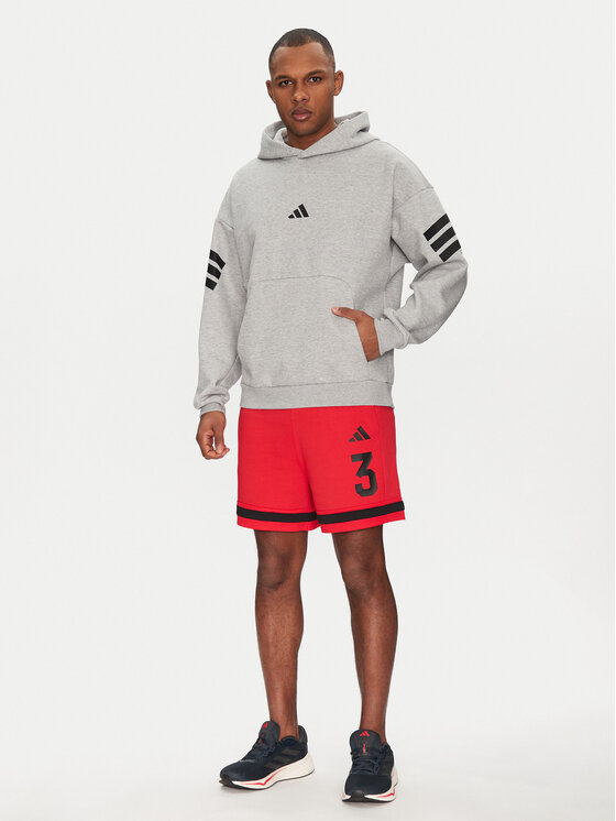 adidas adidas Pulóver Future Icons 3-Stripes JD4847 Szürke Regular Fit