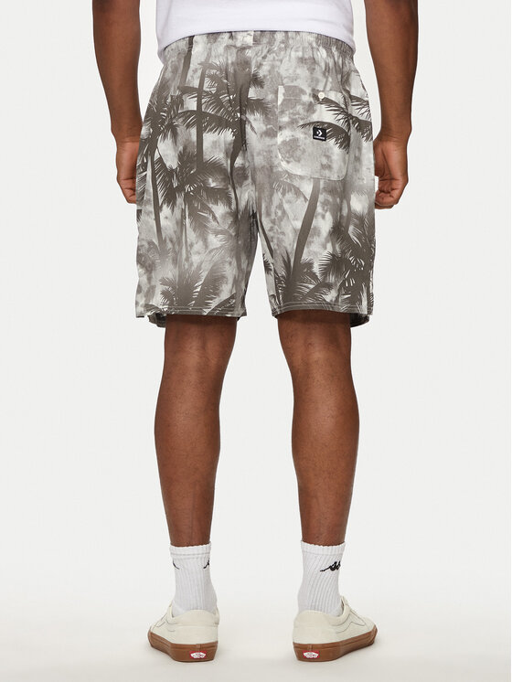 Converse Converse Športové kraťasy M Aop Resort Short 10026436-A01 Čierna Regular Fit