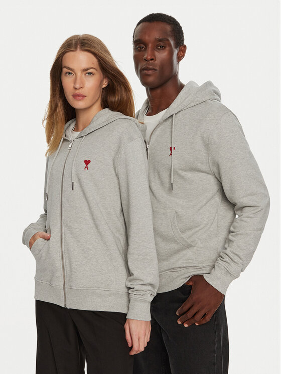 AMI PARIS AMI PARIS Суитшърт BFUSW 435730 Сив Regular Fit