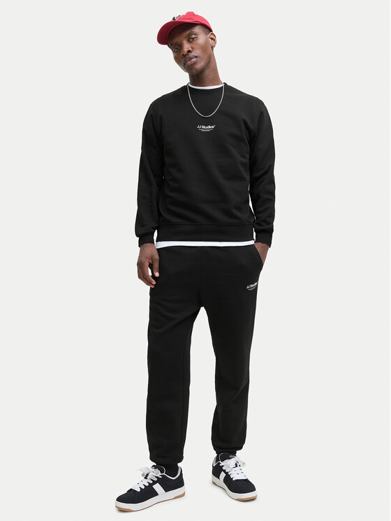 Jack & Jones Jack & Jones Bluza Soho 12278791 Czarny Relaxed Fit
