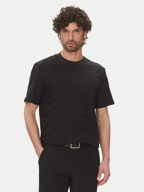 BOSS BOSS Футболка 50538184 Чорний Relaxed Fit