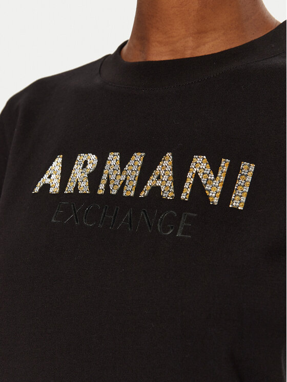 Armani Exchange Armani Exchange T-shirt 6DYT36 YJ7VZ 1200 Nero Regular Fit