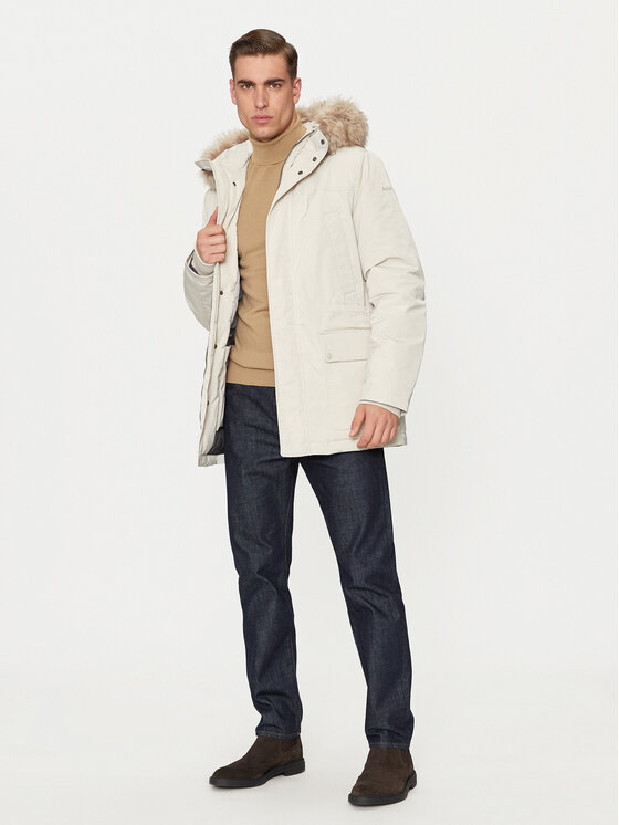 Geox Geox Striukė Sandford M4628F T3148 F1616 Écru Regular Fit