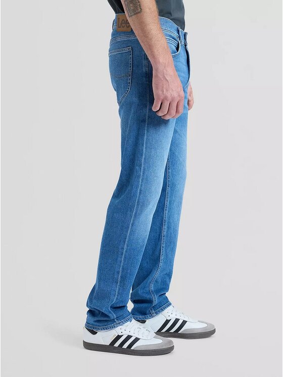 Lee Lee Jeansy Daren Niebieski Straight Leg