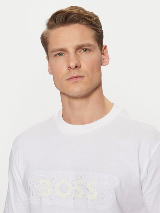 BOSS BOSS T-Shirt 50531271 Biały Regular Fit