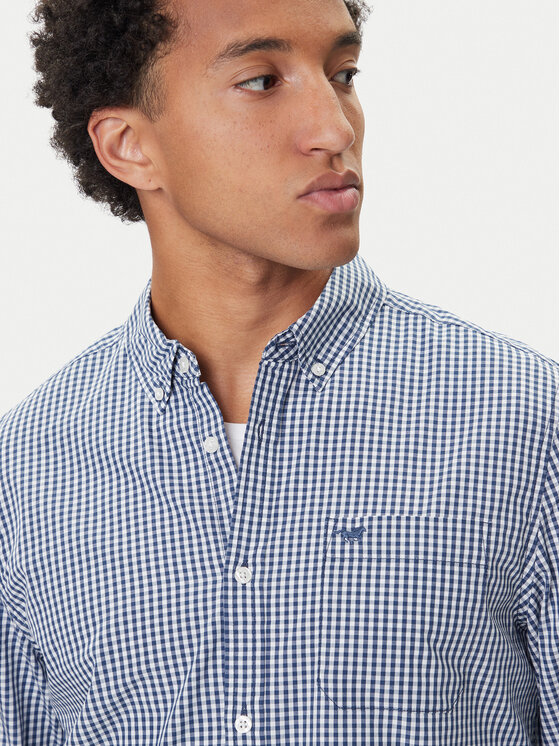 Mustang Mustang Camicia Chester 1016947 Blu Regular Fit