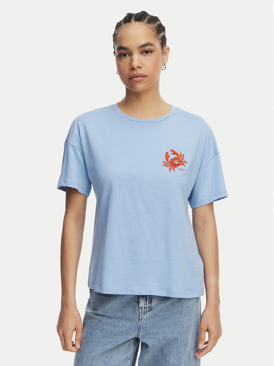 Liu Jo Tricou WA6414 JS923 Albastru Regular Fit