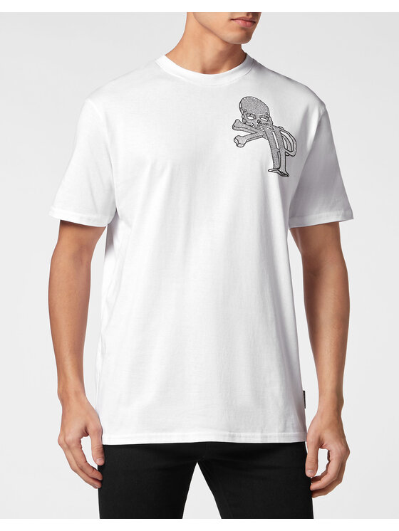 PHILIPP PLEIN PHILIPP PLEIN T-Shirt 9935 Biały Regular Fit