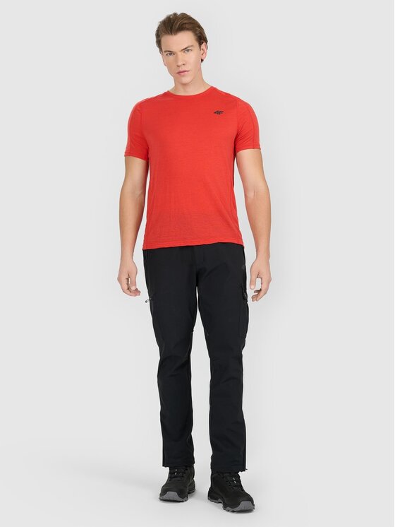 4F 4F Camicia 4FWAW25TFTSM1526-62S Rosso Regular Fit