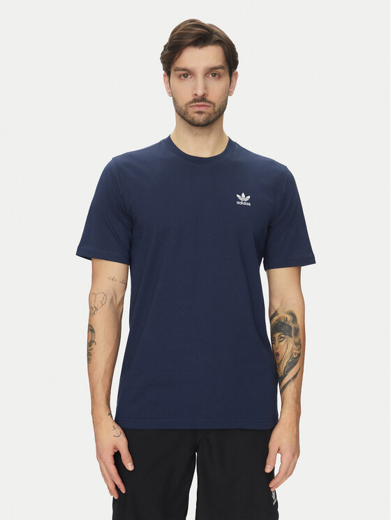 adidas adidas Tričko Trefoil Essentials JC9989 Tmavomodrá Regular Fit