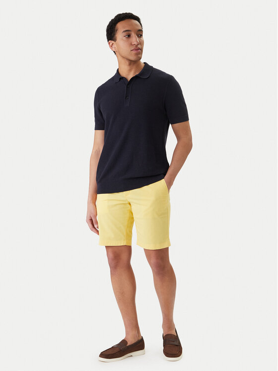 Tommy Hilfiger Tommy Hilfiger Bavlnené šortky Denton 9.5 MW0MW42351 Žltá Slim Fit