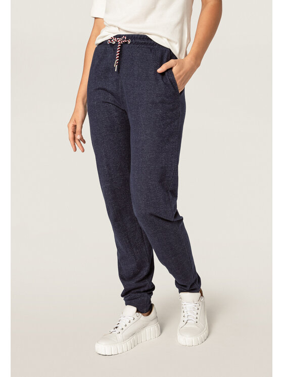 QUIOSQUE QUIOSQUE Kalhoty z materiálu QUIOSQUE 3OR003832 Tmavomodrá Regular Fit