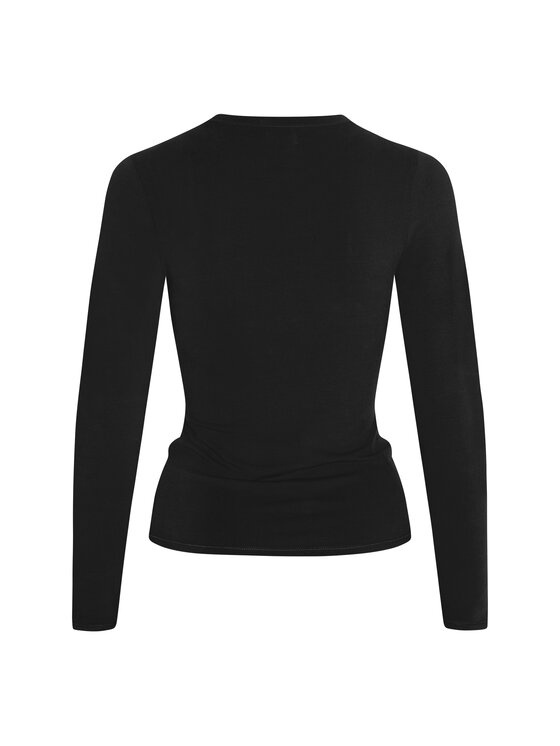 Style Republic Style Republic T-Shirt Long Sleeve T-Shirt Czarny Curvy Fit