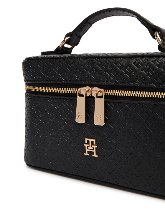 Tommy Hilfiger Tommy Hilfiger Käekott Th Icon Chain Vanity Bag Mono AW0AW19021 Must