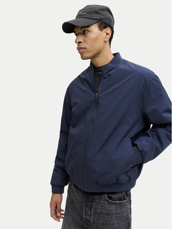 Jack & Jones Jack & Jones Bomber striukė Echarge 12268608 Tamsiai mėlyna Regular Fit