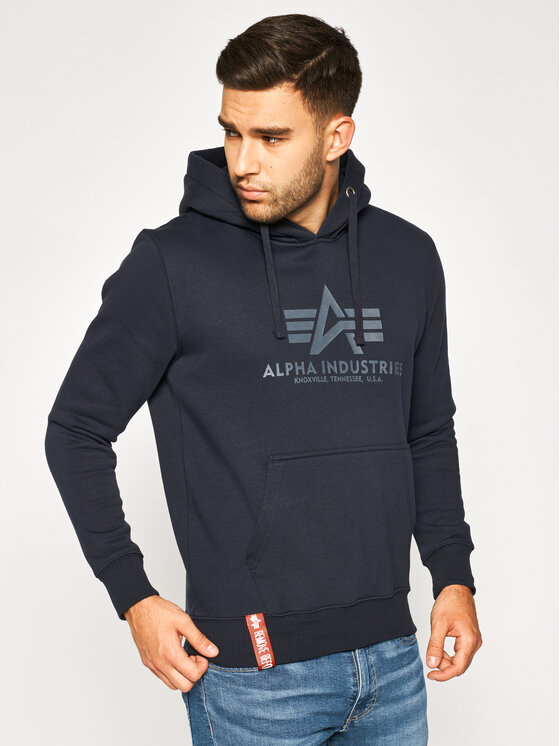 Alpha Industries Alpha Industries Felpa Basic 178312 Blu scuro Regular Fit