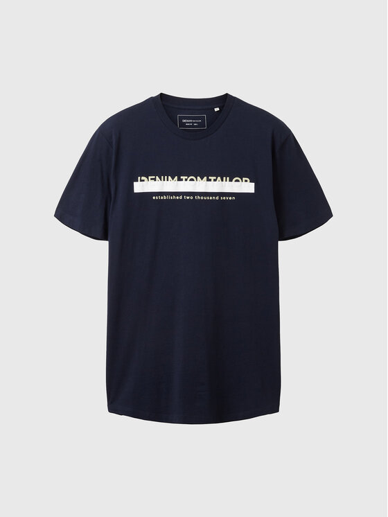 Tom Tailor Denim T-Shirt 1037653 Dunkelblau Basic Fit | Modivo.de