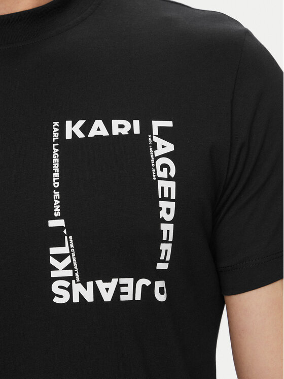Karl Lagerfeld Jeans Karl Lagerfeld Jeans Тишърт B2M17046 Черен Slim Fit