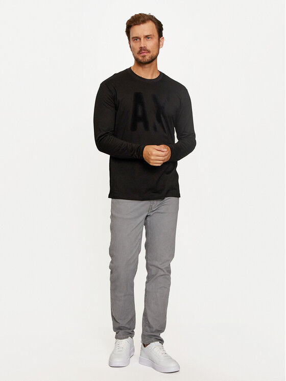 Armani Exchange Armani Exchange Longsleeve XM000126 AF10358 UC001 Чорний Regular Fit