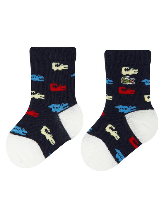 Lacoste Lot de 3 paires de chaussettes hautes enfant RA6890 Multicolore Modivo