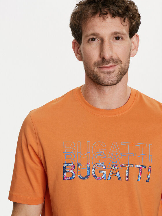 Bugatti Bugatti T-shirt 8350 55043A Narančasta Regular Fit